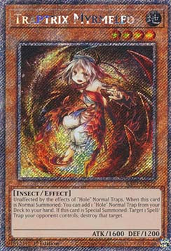 Fallenstellerin Myrmeleo (V.1) RA04-210 Platinum Secret Rare Near Mint Deutsch 1. Auflage