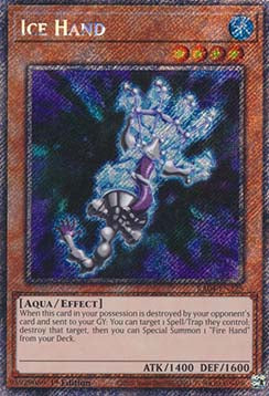 Eishand (V.1) RA04-225 Platinum Secret Rare Boosterfrisch Deutsch 1. Auflage