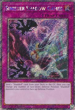 Sinister Shadow Games RA04-232 Platinum Secret Rare Near Mint Englisch 1. Auflage