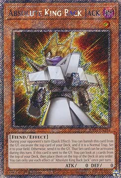 Absoluter König Düsen-Jack (V.1) RA04-244 Platinum Secret Rare Boosterfrisch Deutsch 1. Auflage