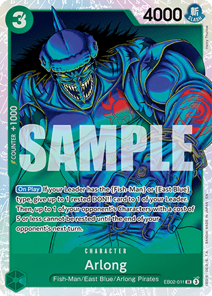Arlong (EB02-011) (V.1) EB02 Super Rare Near Mint Englisch
