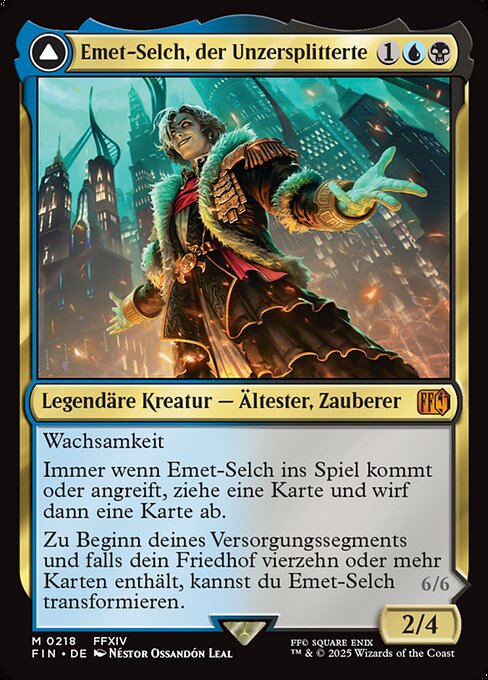 Emet-Selch, Unsundered // Hades, Sorcerer of Eld FIN-218 Mythic Near Mint Deutsch