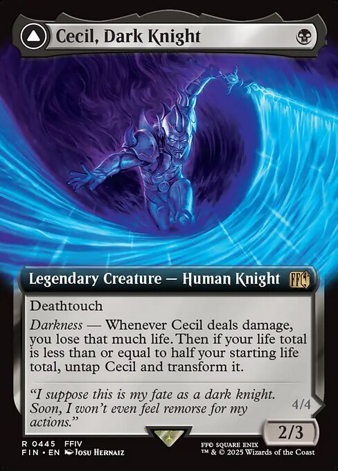 Cecil, Dark Knight // Cecil, Redeemed Paladin XFIN-445 Rare Near Mint Englisch