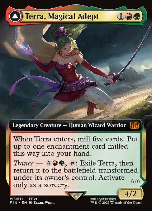 Terra, Magical Adept // Esper Terra (V.3) XFIN-511 Mythic Near Mint Englisch
