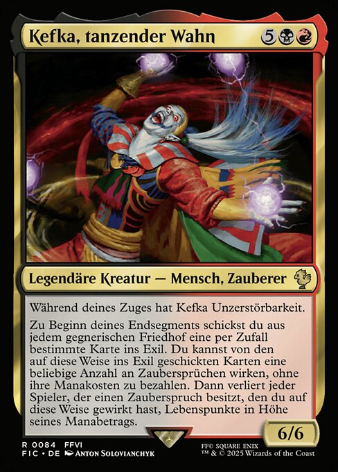 Kefka, Dancing Mad FIC-84 Rare Near Mint Deutsch