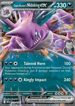 Team Rockets Nidoking ex DRI-119 Double Rare Near Mint Deutsch
