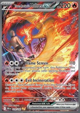 Team Rocket's Moltres ex DRI-229 Special Illustration Rare Good Englisch