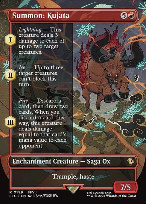 Summon: Kujata XFIC-199 Rare Near Mint Englisch Foil
