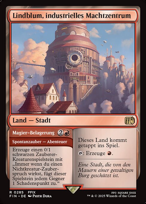 Lindblum, Industrial Regency // Mage Siege FIN-285 Rare Near Mint Deutsch