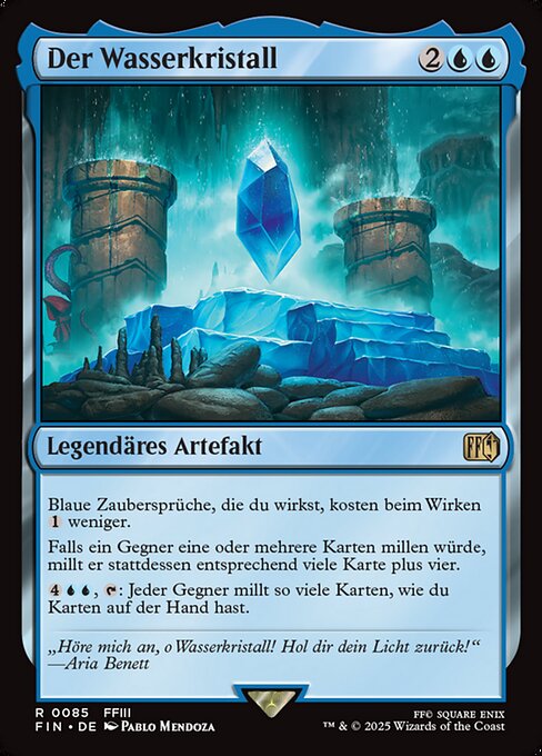 The Water Crystal FIN-85 Rare Near Mint Deutsch