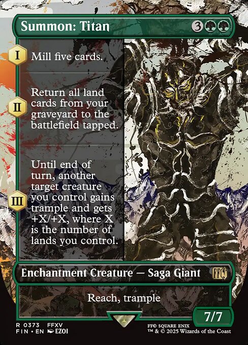 Summon: Titan XFIN-373 Rare Good Englisch