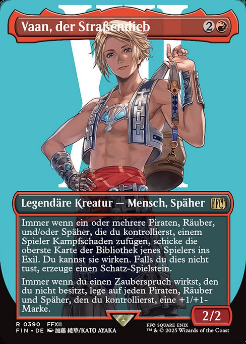 Vaan, der Straßendieb XFIN-390 Rare Near Mint Deutsch