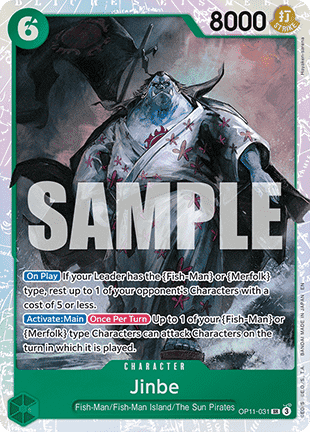 Jinbe (OP11-031) (V.1) OP11 Super Rare Near Mint Englisch