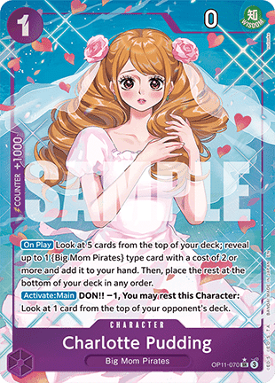 Charlotte Pudding (OP11-070) (V.2) OP11 Alternate Art Near Mint Englisch
