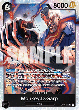 Monkey.D.Garp (OP11-095) (V.1) OP11 Super Rare Near Mint Englisch
