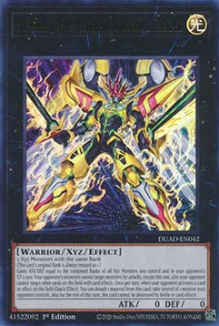 Nummer F0: Utopische Zukunft Zexal (V.1) DUAD-042 Ultra Rare Near Mint Deutsch 1. Auflage