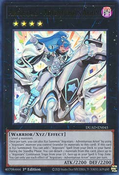 Argostars - Abenteuerlustige Arion (V.1) DUAD-045 Ultra Rare Near Mint Deutsch 1. Auflage