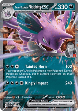 Team Rockets Nidoking ex SVP-217 Promo Boosterfrisch Deutsch