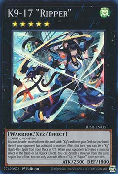 K9-17 „Ripper“ (V.1) JUSH-035 Super Rare Excellent Deutsch 1. Auflage