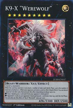 K9-X „Werewolf“ JUSH-037 Super Rare Excellent Deutsch 1. Auflage