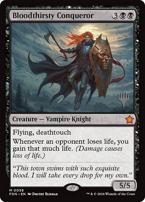 Bloodthirsty Conqueror (V.2) PFDN-58 Mythic Near Mint Englisch