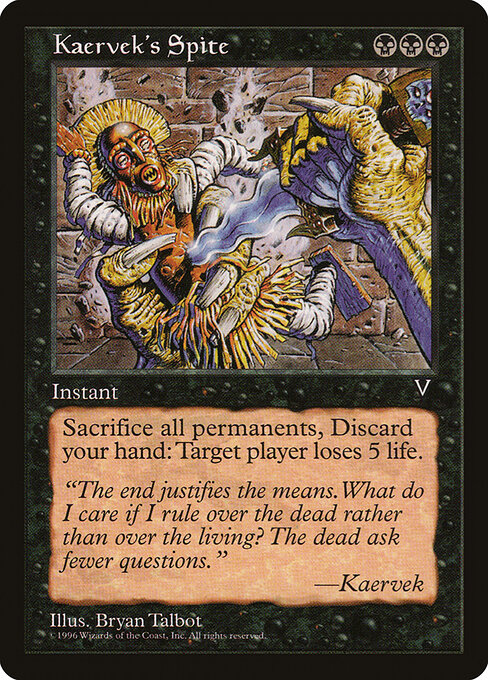 Kaervek's Spite VIS- Rare Good Englisch