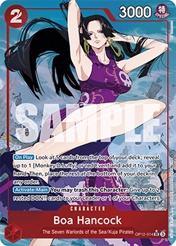Boa Hancock (OP12-014) (V.2) OP12 Alternate Art Near Mint Englisch