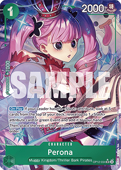 Perona (OP12-034) (V.2) OP12 Alternate Art Near Mint Englisch