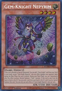 Edelstein-Ritterin Nepyrim (V.1) BLMM-021 Secret Rare Near Mint Deutsch 1. Auflage