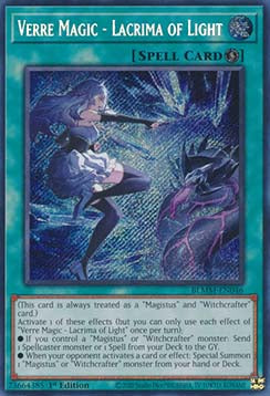 Verre Magic - Lacrima of Light BLMM-046 Secret Rare Near Mint Englisch 1. Auflage