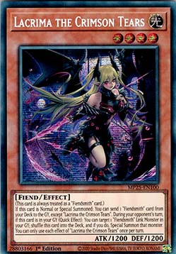 Lacrima, die blutroten Tränen MP25-100 Secret Rare Near Mint Deutsch 1. Auflage