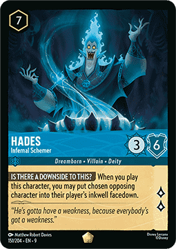 Hades - Infernal Schemer (V.1) 9FAB-151 Legendary Near Mint Englisch