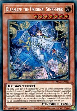 Diabellze die Hüterin der Erbsünde MP25-DE063 Secret Rare Good Deutsch 1. Auflage