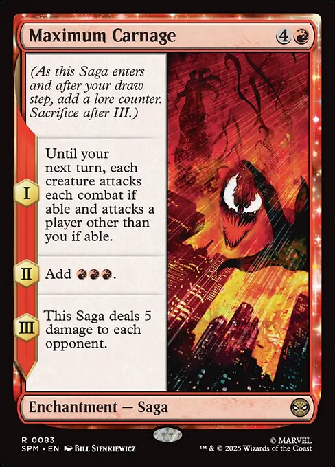 Maximum Carnage SPM-83 Rare Near Mint Englisch