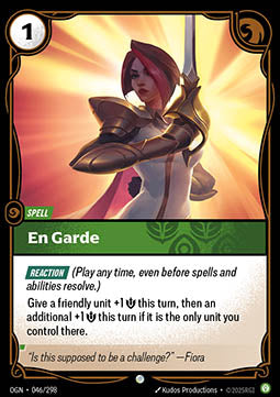 En Garde OGN-046 Common Near Mint Englisch