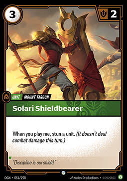 Solari Shieldbearer OGN-051 Common Near Mint Englisch