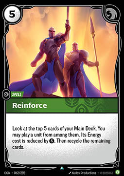 Reinforce OGN-062 Uncommon Near Mint Englisch
