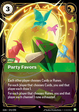 Party Favors OGN-071 Rare Near Mint Englisch Foil