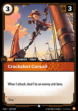 Crackshot Corsair OGN-130 Common Near Mint Englisch Foil