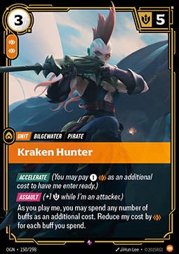 Kraken Hunter OGN-150 Rare Near Mint Englisch Foil