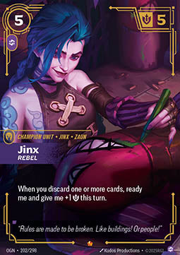 Jinx, Rebel OGN-202 Epic Near Mint Englisch Foil
