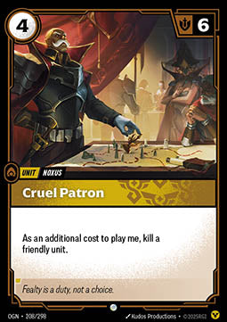 Cruel Patron OGN-208 Common Near Mint Englisch Foil
