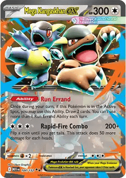 Mega Kangama ex MEG-104 Double Rare Excellent Deutsch