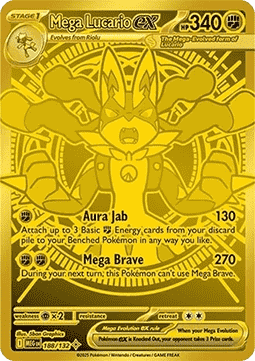 Mega Lucario ex MEG-188 Secret Rare Near Mint Deutsch