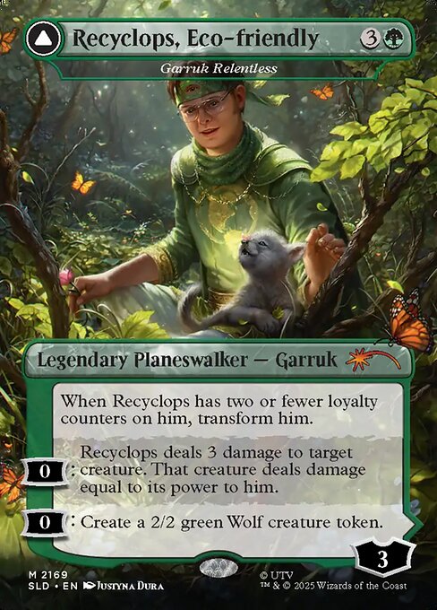 Garruk Relentless / Garruk, the Veil-Cursed SLDSSS-2169 Mythic Excellent Englisch Foil