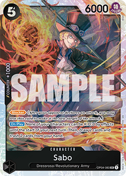Sabo (OP04-083) PRB02 Super Rare Near Mint Englisch