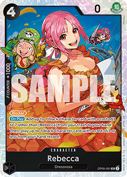 Rebecca (OP05-091) (V.1) PRB02 Super Rare Near Mint Englisch