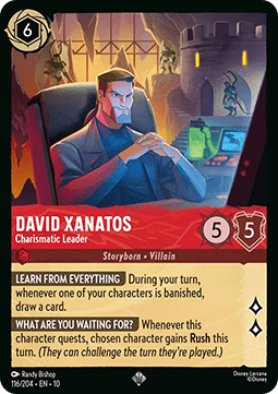 David Xanatos - Charismatischer Anführer 10WHI-116 Super Rare Near Mint Deutsch