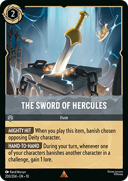 The Sword of Hercules 10WHI-200 Rare Near Mint Englisch Foil