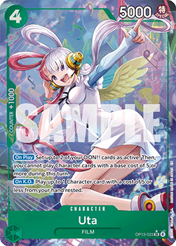 Uta (OP13-023) (V.2) OP13 Alternate Art Near Mint Englisch